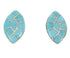 Authentic Sterling Silver And Turquoise Jewelry Post Earrings RS46435